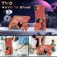 thumbnail image 3 of for iPhone 11 Case Astronaut Cute Girls Women Girly Unique Red Phone Cases with Hidden Stand Kickstand 6D Design with Camera Lens Protector Cover for iPhone 11 6.1'', 3 of 11