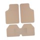thumbnail image 3 of Paquete de 5 alfombrillas para coche, delanteras y traseras, fáciles de instalar, ligeras, con reposapiés Beige, 3 of 9