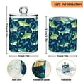 thumbnail image 5 of Yayeee 2 Pack Qtip Holder Bathroom Cotton Swab Canister with Lid Clear Dispenser Set, Sharks Pattern, 5 of 6