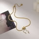 thumbnail image 3 of Collar para mujer, Joyas para mujer, Joyas para mujer, Collar de cadena de serpiente con borlas, Cadena corta para clavícula femenina, Estereotipos faciales, 3 of 5