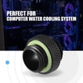 thumbnail image 4 of G1/4 Water Cooling Adapter 2pcs G1/4 Thread Fitting Adapter Connector For Computer Water Cooling System Black Short, 4 of 8