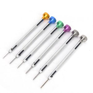 Tournevis horlogers, ensemble tournevis à tournevis portable, pour verre solaire DIY Réparation de projets