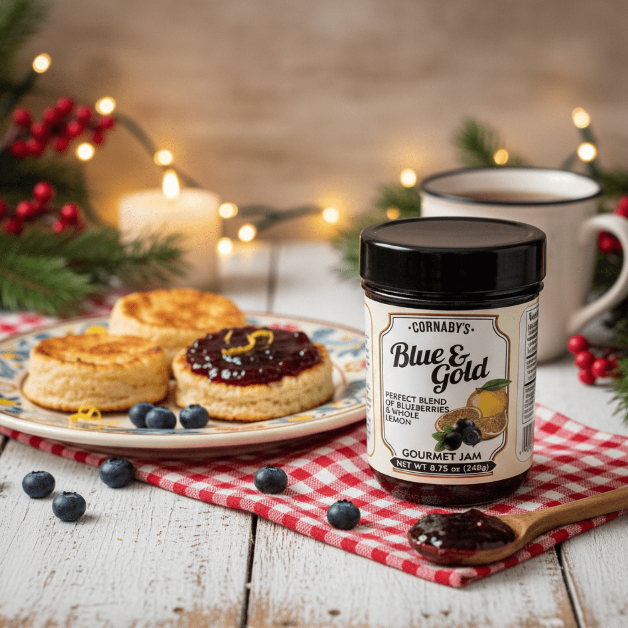 Cornaby’s - Blue & Gold Gourmet Jam (3 Pack) | Gluten Free, Non-GMO | (8.75 oz/each)