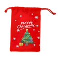 thumbnail image 2 of CoreLiving Small Cloth Gift Bags with Drawstring, Mini Christmas Pouches & Xmas Treat Bags, Reusable Velvet Drawstring Bag for Christmas Presents, Party Favors, Gift Wrapping, 2 of 9