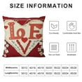 thumbnail image 6 of COMIO  Valentine's Day Red Heart Decorative Throw Pillow Covers Set of 2, Love You Flowers Cushion Case Decor, Be Mine Anniversary Wedding Holiday Home Decoration for Sofa Couch, 6 of 6