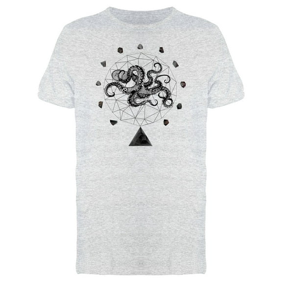 Grunge Abstract Octopus Sketch Tee Men's -Image by Shutterstock