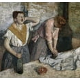 thumbnail image 2 of Degas, Edgar 12x12 White Modern Wood Framed Museum Art Print Titled - The Ironers, 2 of 4