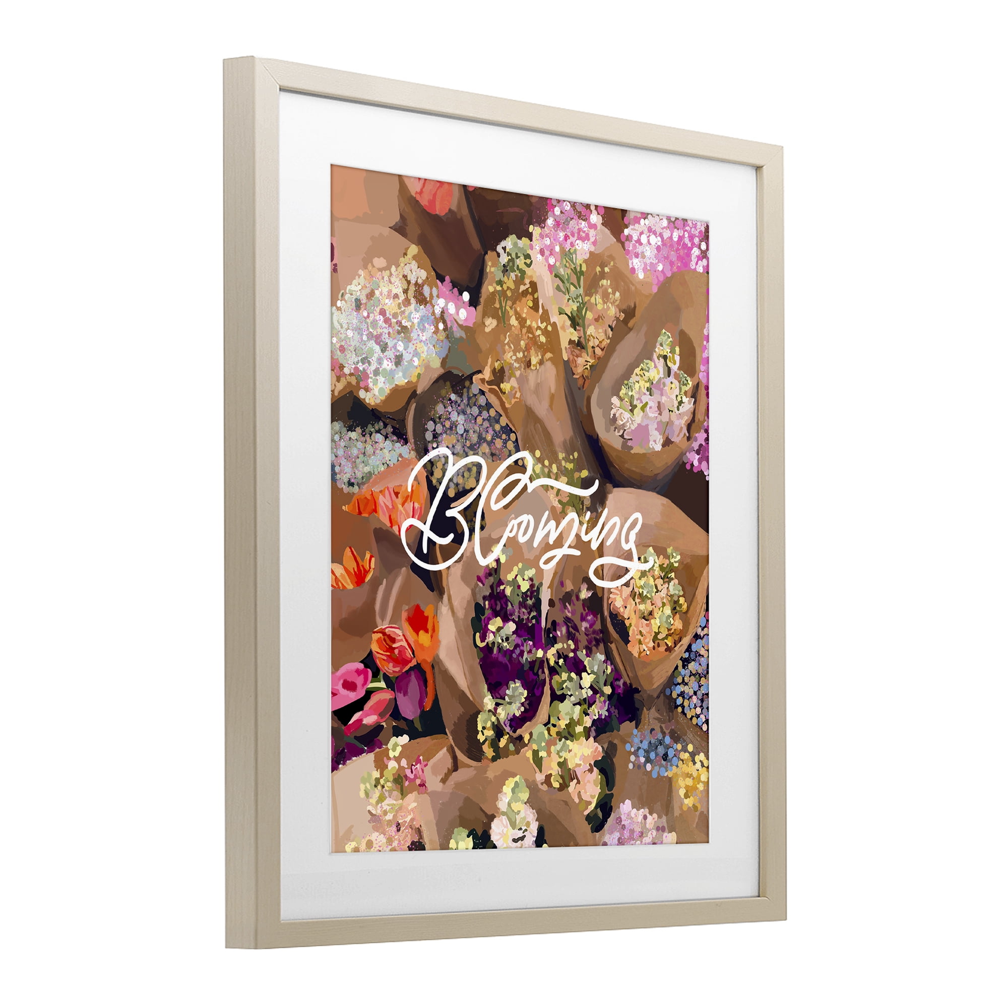 Stupell Industries Blooming Spring Bouquets Birch Framed Print Under Glass, design by Amelia Noyes