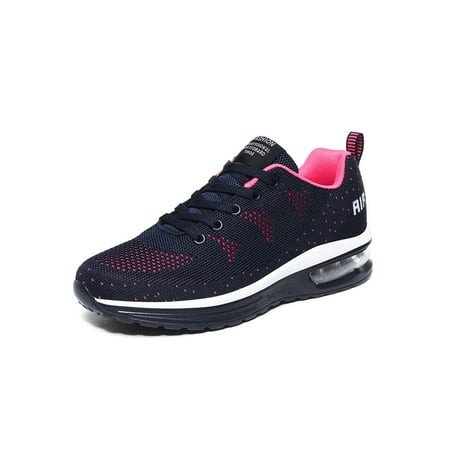 

Glookwis Women Running Sneakers Tennis Walking Shoes Mesh Breathable Gym Work Fashion Sneakers Blue 4.5