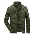 thumbnail image 1 of Veste Homme Hiver Hommes Automne et Hiver Décontractée Uniforme de Baseball Veste en Cuir Veste en Cuir, 1 of 2