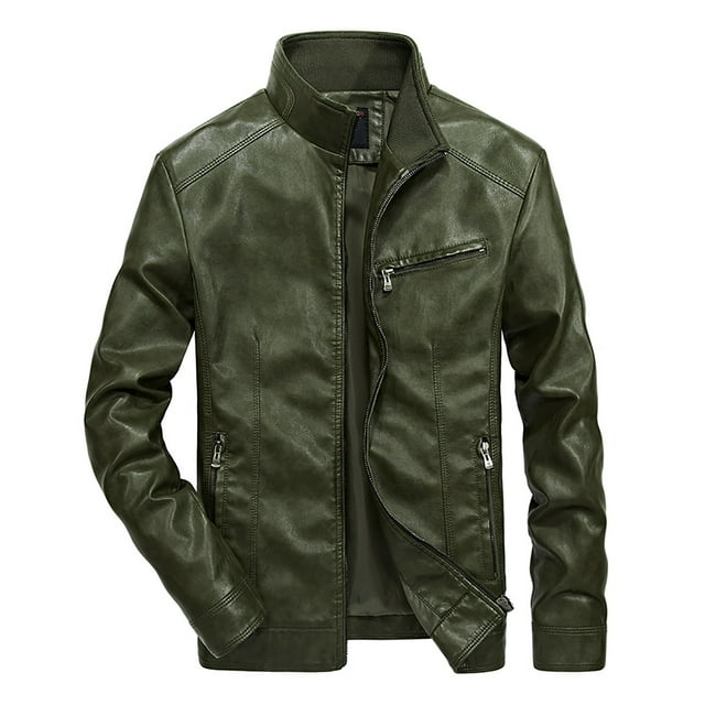 Veste Homme Hiver Hommes Automne et Hiver Décontractée Uniforme de Baseball Veste en Cuir Veste en Cuir