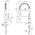thumbnail image 5 of Pfister Lg529-Nec Neera 1.8 GPM Single Hole Pre-Rinse Pull Down Kitchen Faucet - Black, 5 of 5