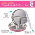 thumbnail image 3 of Stainless Steel Divided Plates with Silicone Sleeve for Babies & Toddlers | Lids Included | Stay Put Suction | Dinner & Snack Plates | 4 Pack, 3 of 8