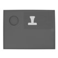 thumbnail image 1 of Estera de café de silicona, tapete portátil altamente flexible para manipulaciones de café con parte posterior pulida para cafetería, cocina, gris, 1 of 14