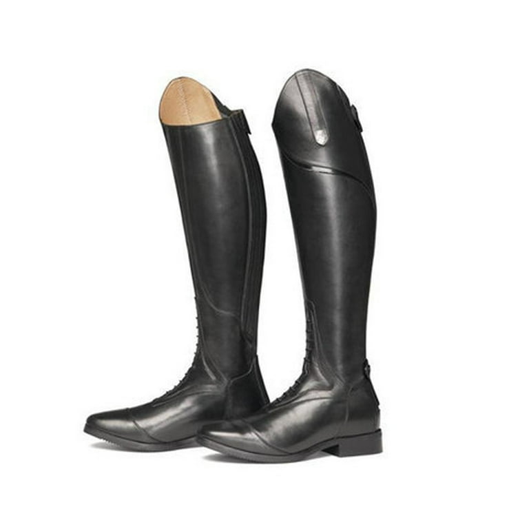 ロングブーツ Arion Cowhide Basic Back Belt Line Long Boots (6cm, 3 COLOR) Homchy Long Boots Women' Riding Boot Leather Knee High Boots