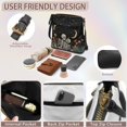 thumbnail image 6 of HELLHERO Mushroom Starry Sky Pattern Waterproof Shoulder Bag for Dating Work, Adjustable Strap Fashion Sling Bag Water-Resistant Crossbody Bag, 6 of 7