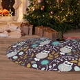 thumbnail image 6 of KLL 36" Christmas Tree Skirt Forest Cute Owl Xmas Tree Skirts Mat for New Year Xmas Holiday Party Indoor Outdoor Home Decoration, 6 of 7