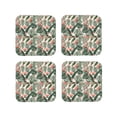 thumbnail image 2 of Disketp Palm Trees And Tropical Funny Coasters,4 Pcs Leather Coasters With Holder, Perfect Housewarming Hostess Gifts,Protect Furniture From Water Marks Scratch And Damage, 2 of 9