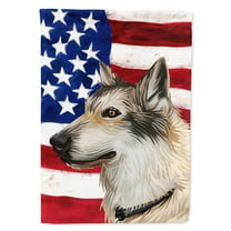 Carolines Treasures CK6682CHF Saarloos Wolfdog Dog American Canvas House Size Outdoor-Flags, Multicolor