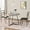 Gray, variant on Twister.CK 3 Piece Round Dining Table Set, Kitchen Table and Chairs for 2, with 2 Upholstered Chairs & 2 Heat Resistant Placemats, for Small Space, Apartment, Gray