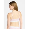 thumbnail image 2 of No Boundaries Women's Cotton Jersey Triangle Bralette w/Buttons Sizes XS-XXXL, 2 of 6