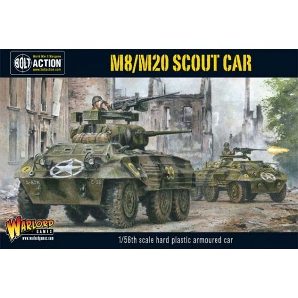 28mm Bolt Action: WWII M8/M20 Greyhound US Scout Car (Plastic)