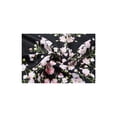 thumbnail image 3 of INSPIRE CHIC Women 100% Silk Floral Graphic Print Square Head Scarf Kerchief Neckerchief 21 Inches 21 5/8 x 21 5/8‘’ Black Lyonia Ovalifolia, 3 of 3
