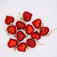 thumbnail image 3 of Ounissouiy 12 piezas de decoración de habitación, accesorios navideños románticos para el hogar, plata Kits de decoración para fiestas Rojo Ounissouiy HA060432-03, 3 of 6