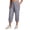 Dolphin Grey, variant on RBX Active Women's Plus Size Lightweight Woven Capri Pant With Pockets