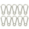 thumbnail image 2 of Gancho De Mosquetón, Clip De Mosquetón De Resorte Flexible Con 10 Ganchos A Presión Para Escalada Rápida De Montaña, Escape De Incendios, Escalada En Hielo, Gancho De Cuerda ANGGREK Carabiner Hook, 2 of 8