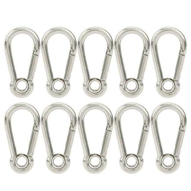Silver Swivel Eye Spring Snap Hook Quick Chain Fastener Hook Carabiner  Multi Purpose - China Lobster Clasps, Bag Hooks