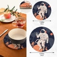 thumbnail image 3 of SKYSONIC Astronaut Explore Summer Pot Holders Trivets, 2 Pcs Heat Resistant Trivets,Outer Space Cotton Thread Weave Mats for Hot Pads Pans Pot Bowl Teapot for Kitchen Decor, 3 of 7