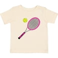 thumbnail image 3 of Inktastic Pink Tennis Racket and Ball Boys or Girls Baby T-Shirt, 3 of 5