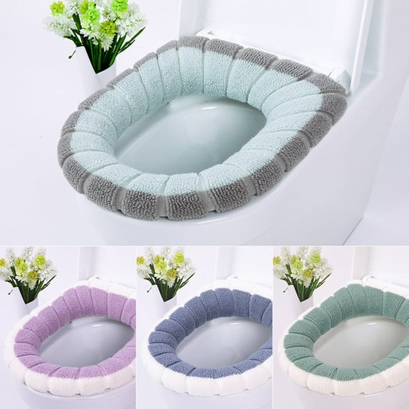 Warm Soft Washable Bathroom Toilet Seat Cover Fiber Closestool Mat Home Decor