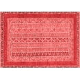 thumbnail image 1 of Ahgly Company Machine Washable Indoor Rectangle Abstract Red Modern Area Rugs, 5' x 7', 1 of 4