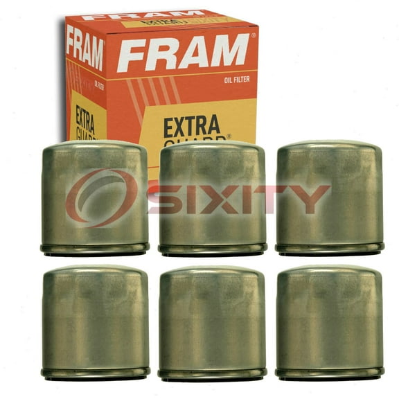6 pc FRAM PH6063 Extra Guard Engine Oil Filters for 12968028 3318201 71095 92032 B474 WC9 Oil Change Lubricant Filters