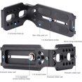 thumbnail image 2 of Cámara L Soporte Vertical Horizontal Switch Trípode Placa de liberación rápida Compatible con Canon Nikon Sony DJI Osmo Ronin Zhiyun Estabilizador Trípode Monopod JAMW Sencillez, 2 of 5