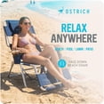 thumbnail image 2 of Ostrich The Woody Backpack 3N1 Portable Chair, Reclining Lounger w/ Cooler Bag, Navy Blue, 2 of 13