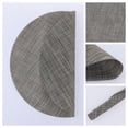 thumbnail image 2 of REGALWOVEN 6 Packs Round Placemats  Placemats for Kitchen Dining Table Decor Washable Table Placemats Wipeable Table Mat Brown 14*14in, 2 of 7