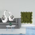 thumbnail image 2 of Figuras de cisnes y reloj de pared cuadrado para centro de mesa de sala de estar y baño, decoración rústica para cocina o estudio., 2 of 8