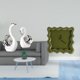 thumbnail image 2 of estatua de cisne,Figuras de cisne de cerámica modernas,Escultura de animales Decoración centro de mesa,Reloj de pared,Reloj de pared decorativo para baño y dormitorio., 2 of 8