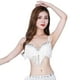 thumbnail image 2 of Sujetador de danza del vientre Sunnimix para mujer Sparkle Lentejuelas Borla Blanco, 2 of 8