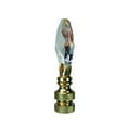 thumbnail image 4 of Stephanov Crystal Small Tear Drop Lamp Finial Polished Brass 2.5"h, 4 of 5