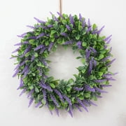 Cheers 46cm Artificial Flower Leaf Wreath Garland Holiday Party Door Hanging Ring Decor