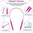 thumbnail image 3 of 26 Pieces Aluminum Interchangeable Circular Knitting Needle Set 13 Size Interchangeable Crochet Needles for Knitting, 3 of 6