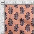 thumbnail image 1 of oneOone Cotton Flex Fabric Paisley Block Print Fabric BTY 40 Inch Wide, 1 of 4
