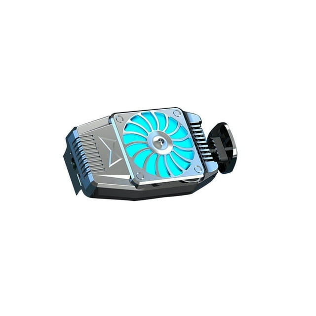 Seitruly Enfriador de teléfono móvil, ventilador de refrigeración ajustable para teléfono móvil, radiador de alta velocidad para teléfono Teléfono y Comunicación Blanco