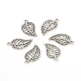 thumbnail image 1 of 50 piezas, pulsera, collar, decoración de hojas, decoración de hojas, artesanía DIY, colgante, adorno, fabricación de joyas, accesorios Ropa, zapatos y accesorios Miscelánea Plata antigua Minnieouse  AP018194-02, 1 of 6