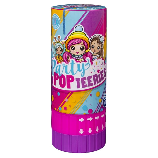 Party Popteenies Surprise Popper with Confetti, Collectible Mini Doll