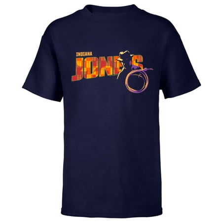 Lucasfilm Indiana Jones and the Dial of Destiny ’60s Name – Short Sleeve T-Shirt for Kids – Customized-Navy